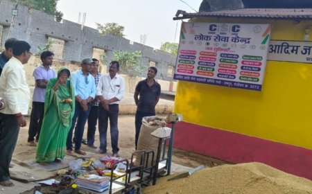 रामपुर समिति में पहले ही दिन धान खरीदी की शुरुआत, चैनपुर के महिला किसान ने धान बेचकर कराई बोहनी