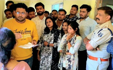 एनएसयूआई जिलाध्यक्ष रंजीत सिंह के नेतृत्व में एनडीआर कॉलेज का घेराव