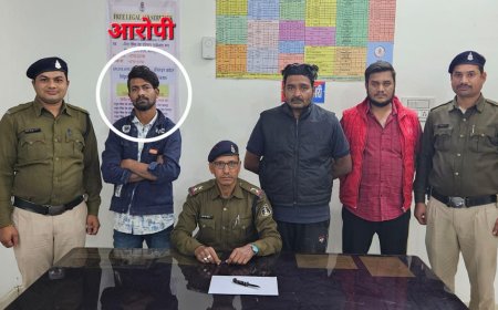 सार्वजनिक स्थान पर चाकू लहराने वाला आरोपी चढ़ा पुलिस के हत्थे 