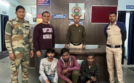 मारपीट, उत्पात मचाने वाले चार बदमाशों को किया गिरफ्तार