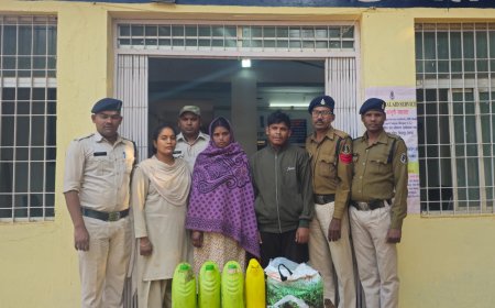 सीपत पुलिस के द्वारा अलग अलग दो मामलो में अवैध शराब बेचने वालो पर की गई कार्यवाही 