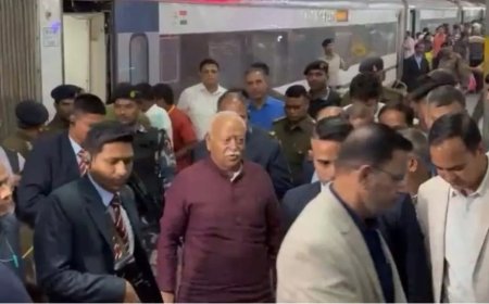 रायपुर पहुंचे RSS प्रमुख मोहन भागवत 