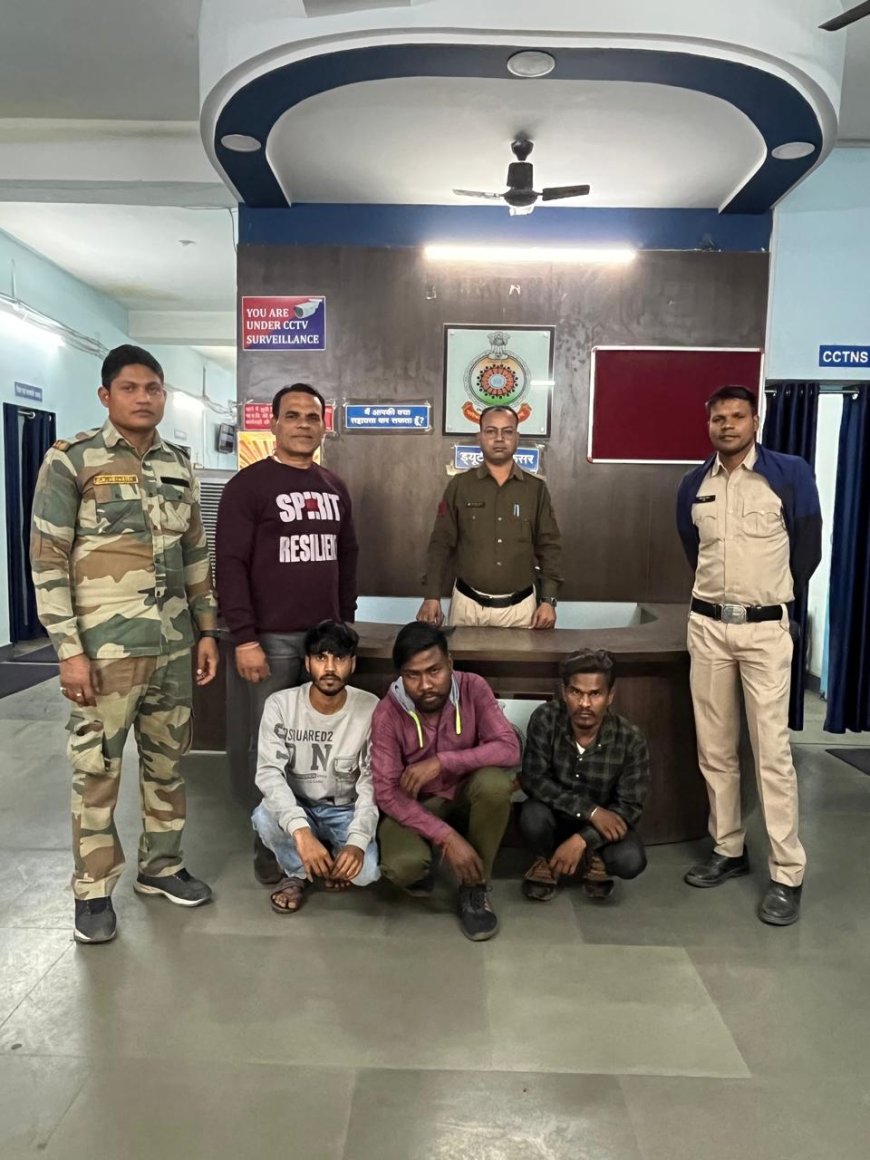 मारपीट, उत्पात मचाने वाले चार बदमाशों को किया गिरफ्तार