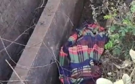 नाली में मिली लड़की की लाश, थर्टी फर्स्ट की रात हत्या कर फेंकने की आशंका