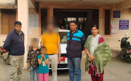 कोतरारोड़ पुलिस की संवेदना: बिछड़े बच्चों को पिता से मिलवाया, कोर्ट के आदेश पर गुजरात से बच्चों को लाकर न्यायालय में पेश किया
