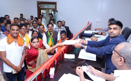 जिला पंचायत सदस्य के लिए 81 अभ्यर्थियों ने नाम निर्देशन पत्र किया दाखिल