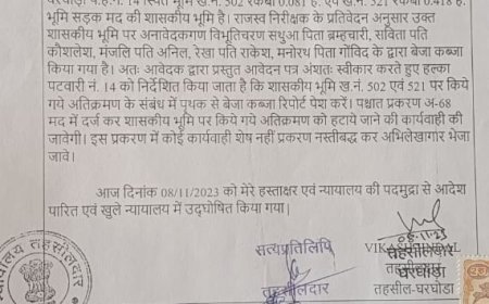 शासकीय भूमि पर रसूखदारों का कब्जा, कब्जा हटाने से डरती है प्रशासन