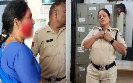 लेडी कांस्टेबल की गुंडागर्दी, पुलिस की मदद से महिला को थाने लाकर जमकर पीटा