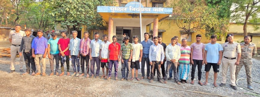 रायगढ़ में पहचान छिपाकर रह रहे 37 व्यक्तियों की गिरफ्तारी