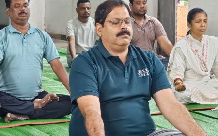 भाजपा कार्यालय में तीन दिवसीय योग प्रशिक्षण शिविर का आयोजन