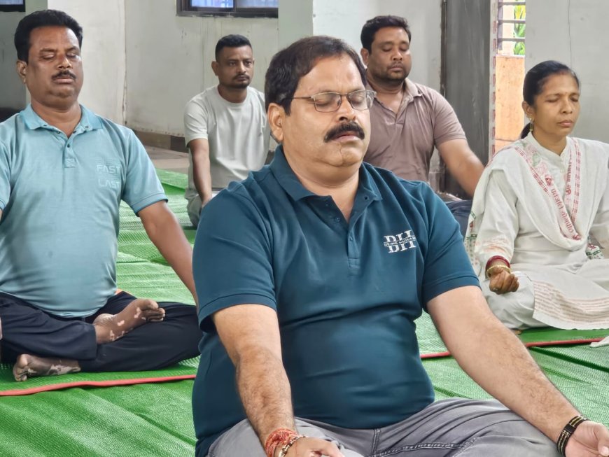 भाजपा कार्यालय में तीन दिवसीय योग प्रशिक्षण शिविर का आयोजन