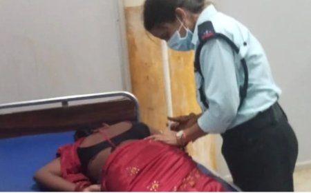 महिला गार्ड ने मरीज को लगाया इंजेक्शन, कलेक्टर ने थमाया नोटिस