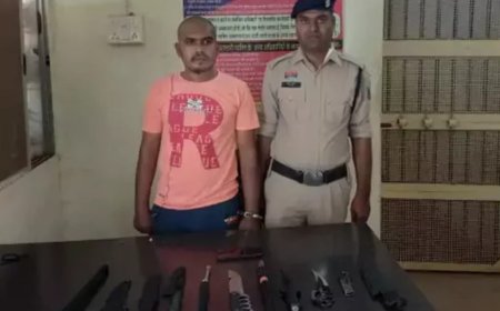 डॉन बनने की ख्वाहिश, 11 नग हथियार के साथ गिरफ्तार