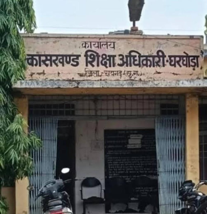 पीएफएमएस घोटाले पर घरघोड़ा बीइओ सख्त, स्कूलों में क्रय समानों की भौतिक सत्यापन का आदेश