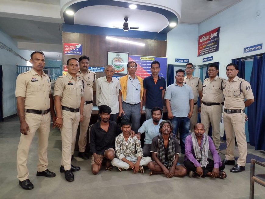 कोतरारोड़ पुलिस का वारंट तामिली विशेष अभियान, एक स्थायी वारंटी समेत 10 वारंटी गिरफ्तार