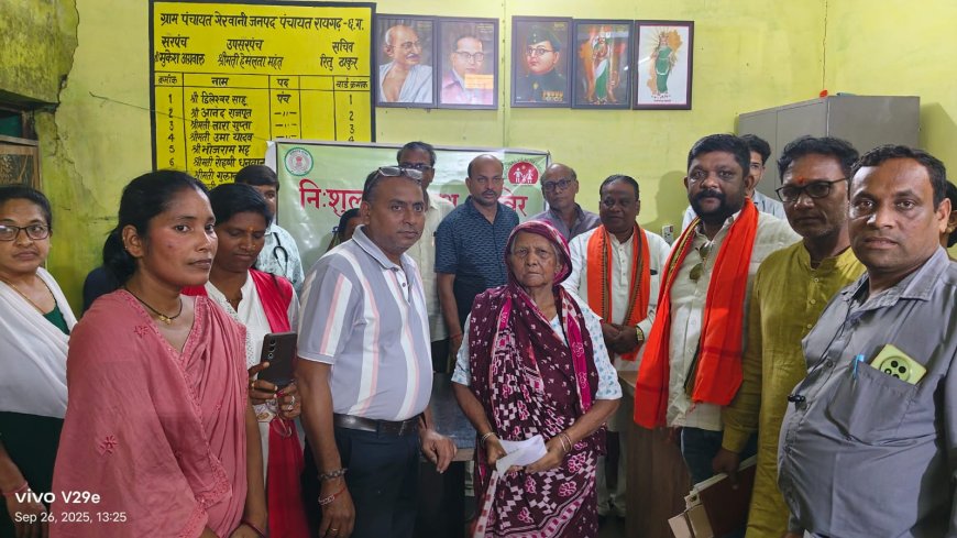 स्वस्थ नारी सशक्त परिवार अंतर्गत ग्राम गेरवानी में स्वास्थ्य शिविर का आयोजन