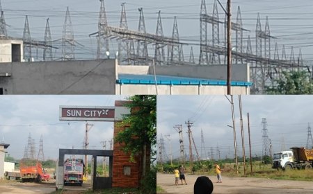 33 केव्ही हाईवोल्टेज तारों के बीच बसी “सन सिटी” कॉलोनी पर सवाल, धड़ल्ले से बेचे जा रहा है प्लॉट.. आखिर परमिशन कैसे मिला?