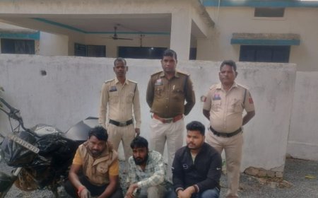 चोरी मामले में जोबी पुलिस की त्वरित कार्रवाई: खडगांव में घर के अंदर घुसे तीन चोरों को गिरफ्तार कर भेजा न्यायिक रिमांड पर