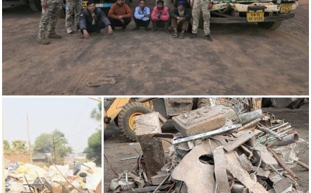 रायगढ़ पुलिस की अवैध कबाड़ पर अब तक की बड़ी कार्रवाई, अवैध कबाड़ समेत 4.90 करोड़ से अधिक की संपत्ति जब्त, 17 आरोपी गिरफ्तार