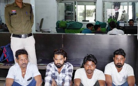 रेलवे स्टेशन के बाहर मारपीट की घटना के चंद घंटे के भीतर चार आरोपी गिरफ्तार — कोतवाली पुलिस की त्वरित कार्रवाई