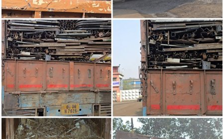 स्काई पावर प्लांट के पास संदिग्ध हालत में खड़े वाहनों की जांच, दस्तावेज नहीं मिलने पर खरसिया पुलिस ने की कार्रवाई