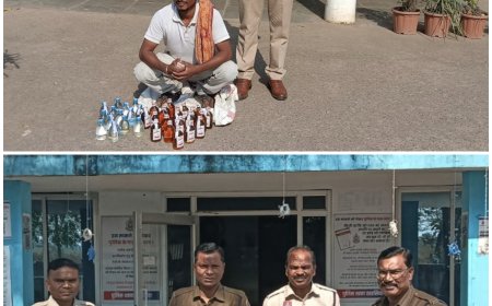 “ऑपरेशन आघात” के तहत अवैध शराब पर पुलिस की बड़ी कार्रवाई— खरसिया, छाल और पुसौर क्षेत्र में अवैध शराब जब्त