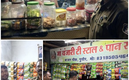 पान ठेलों पर गोगो व अन्य नशे की सामग्री बेचने वालों पर दबिश, 35 संचालकों पर जुर्माना और प्रतिबंधात्मक कार्यवाही