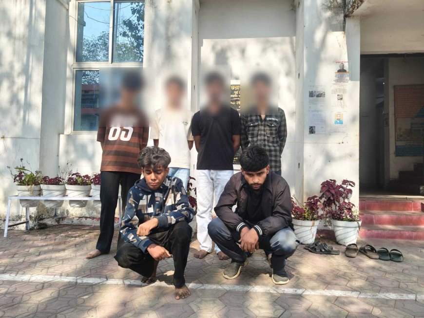 वायरल वीडियो पर सख्त एक्शन — एसएसपी शशि मोहन सिंह के निर्देश पर दो गुट के मारपीट में शामिल 6 आरोपी पुलिस हिरासत में जिसमें 4 नाबालिग