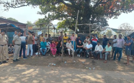 सराईपाली-गेरवानी मार्ग जाम कर प्रदर्शन करने वाले पर 03 नामजद समेत 15 लोगों पर पूंजीपथरा थाना में अपराध दर्ज