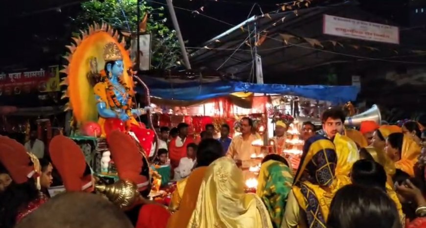 चंद्रपुर में रामनवमी पर भव्य शोभायात्रा, बारिश के बावजूद उमड़ा जनसैलाब