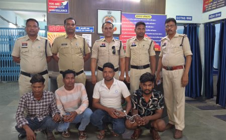 कोतरारोड पुलिस की त्वरित कार्रवाई महिला से दुष्कर्म के मामले में चार आरोपी गिरफ्तार, एक फरार