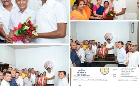 सर्व गुजराती समाज ने ओपी चौधरी से सामुदायिक भवन की मांग की, अविलंब की घोषणा...