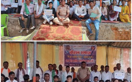 घरघोड़ा में गूंजा चौहान समाज का डंका: थाना प्रभारी की मौजूदगी में 5वीं-8वीं के टॉपरों को मिला ऐतिहासिक सम्मान