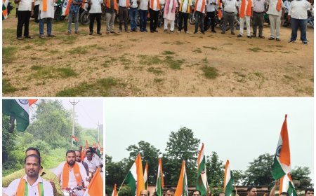 रोडोपाली मंडल में आन-बान-शान से निकली भव्य तिरंगा यात्रा