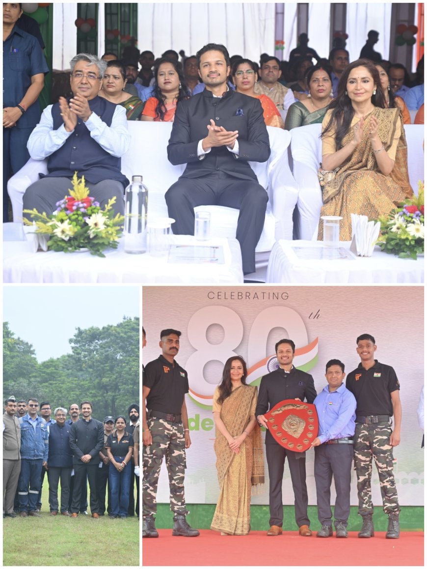 तिरंगे की शान, राष्ट्र निर्माण का संकल्प लेकर जिंदल स्टील ने मनाया स्वतंत्रता दिवस
