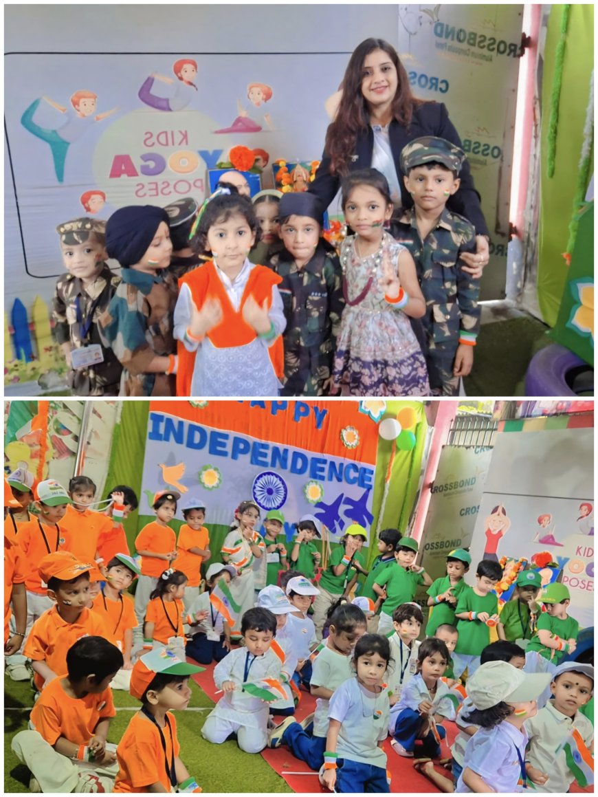 किण्डर वैली प्ले स्कूल में फैंसी ड्रेस में सजे नन्हें बच्चों ने बिखेरा देशभक्ति का रंग