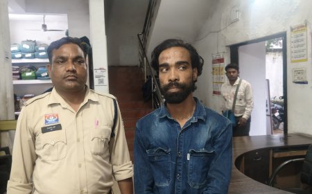 बाइक चोरी करते आरोपी को पुलिसकर्मियों ने दौड़ाकर पकड़ा, चोरी की 5 बाइक बरामद