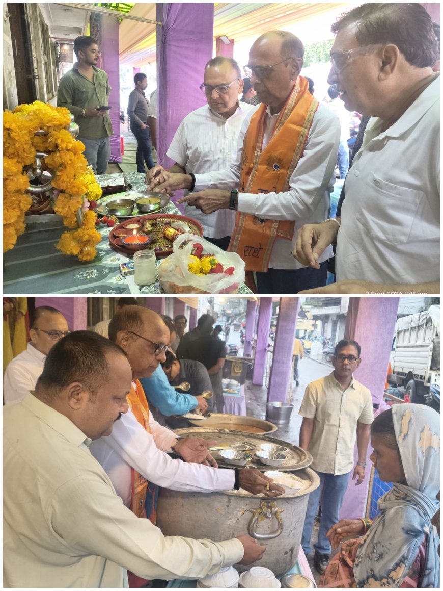 रायगढ़ कापी निर्माता संघ के दो दिवसीय निःशुल्क भोजन शिविर का शुभारंभ