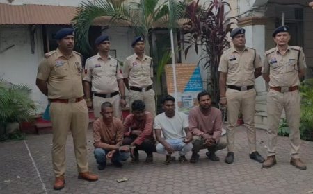 पुसौर में प्रोफेसर के अपहरण और लूटकांड का 48 घंटे में पर्दाफाश, चार आरोपी गिरफ्तार — रायगढ़ पुलिस की त्वरित कार्रवाई से लुटेरों की पूरी साजिश नाकाम